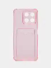 Прозрачный чехол противоударный Honor 70, X8 4G, X8a прозрачный, с карманом для карты