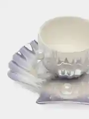 Кораллово-розовый кружка с блюдцем для чая и кофе, чайная пара жемчужная