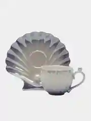 Кораллово-розовый кружка с блюдцем для чая и кофе, чайная пара жемчужная