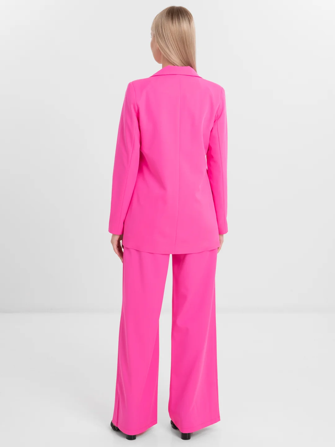 Синий костюм BLAZER классический, с прямыми брюками, женский