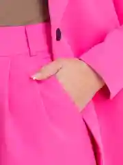 Синий костюм BLAZER классический, с прямыми брюками, женский