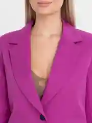 Фиолетовый костюм BLAZER классический, с прямыми брюками, женский