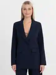 Тёмно-серый костюм BLAZER классический, с прямыми брюками, женский