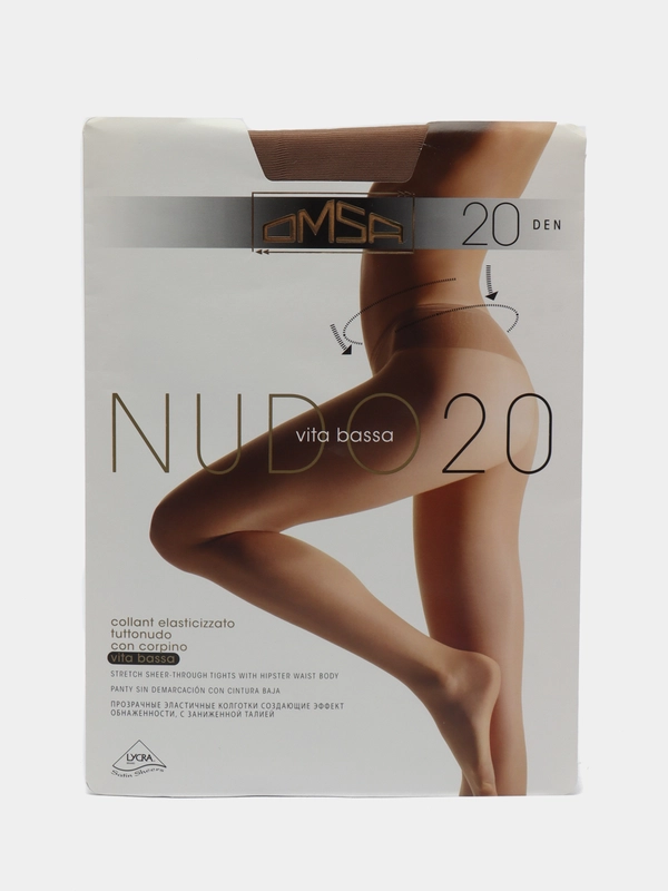 Колготки Omsa Nudo Vita Bassa 20-40 ден заниженная талия