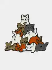 Аметистовый пины котики,  значки