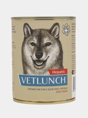 Влажный корм для собак Vetlunch Hepatic профилактика болезней печени консервы 340гр