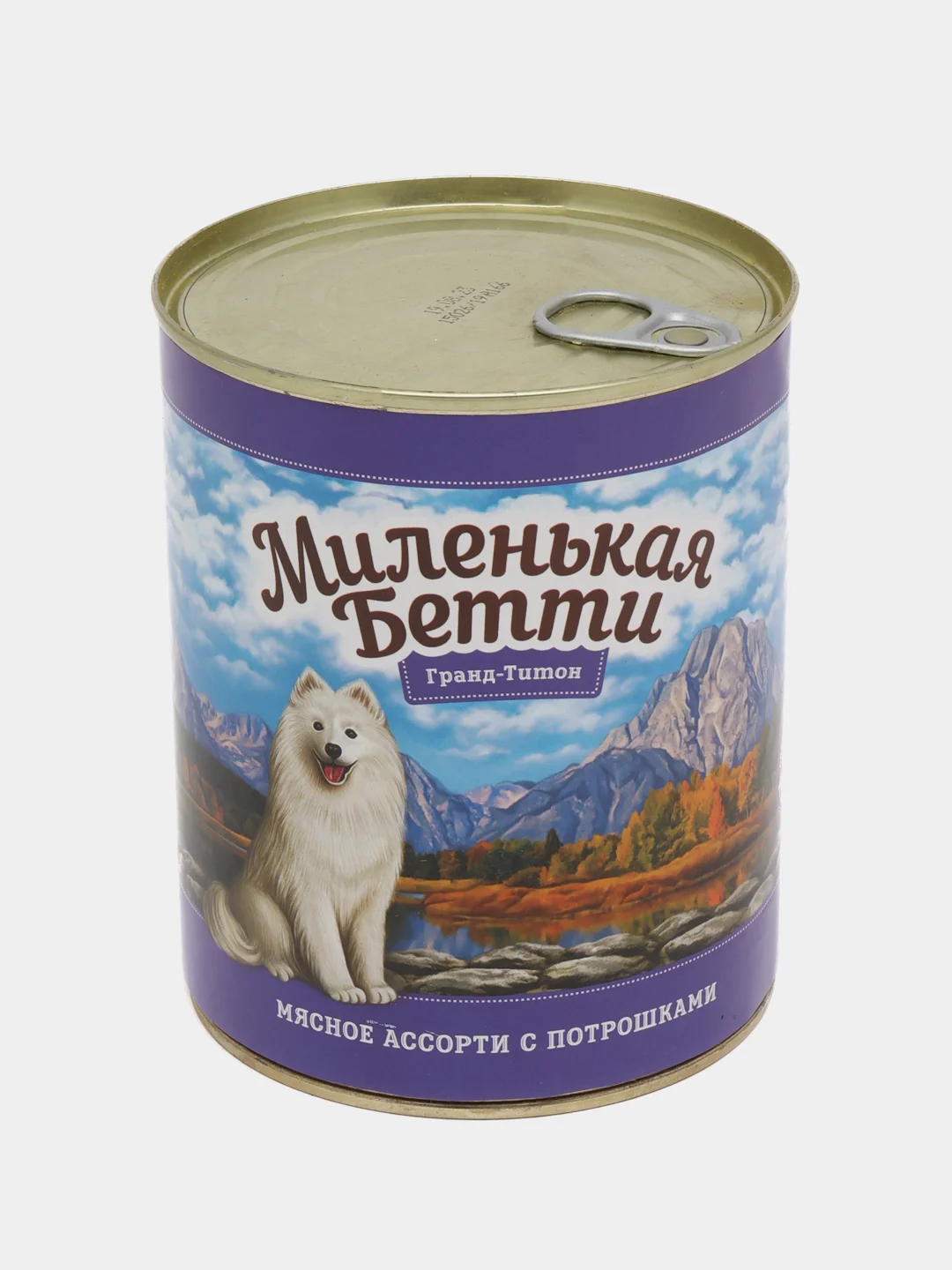 Влажный корм для собак Миленькая Бетти Гранд-Титон Мясное ассорти с потрошками в желе 850г