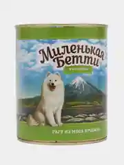 Влажный корм для собак Миленькая Бетти Камчатка Рагу из мяса кролика в желе 850гр