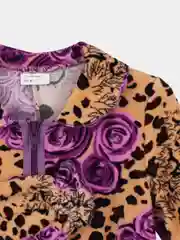 Серый халат детский велюровый, Lilians