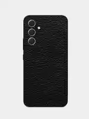 Черный защитная пленка для Samsung Galaxy A55 под карбон на заднюю часть, назад Самсунг А55 кожа