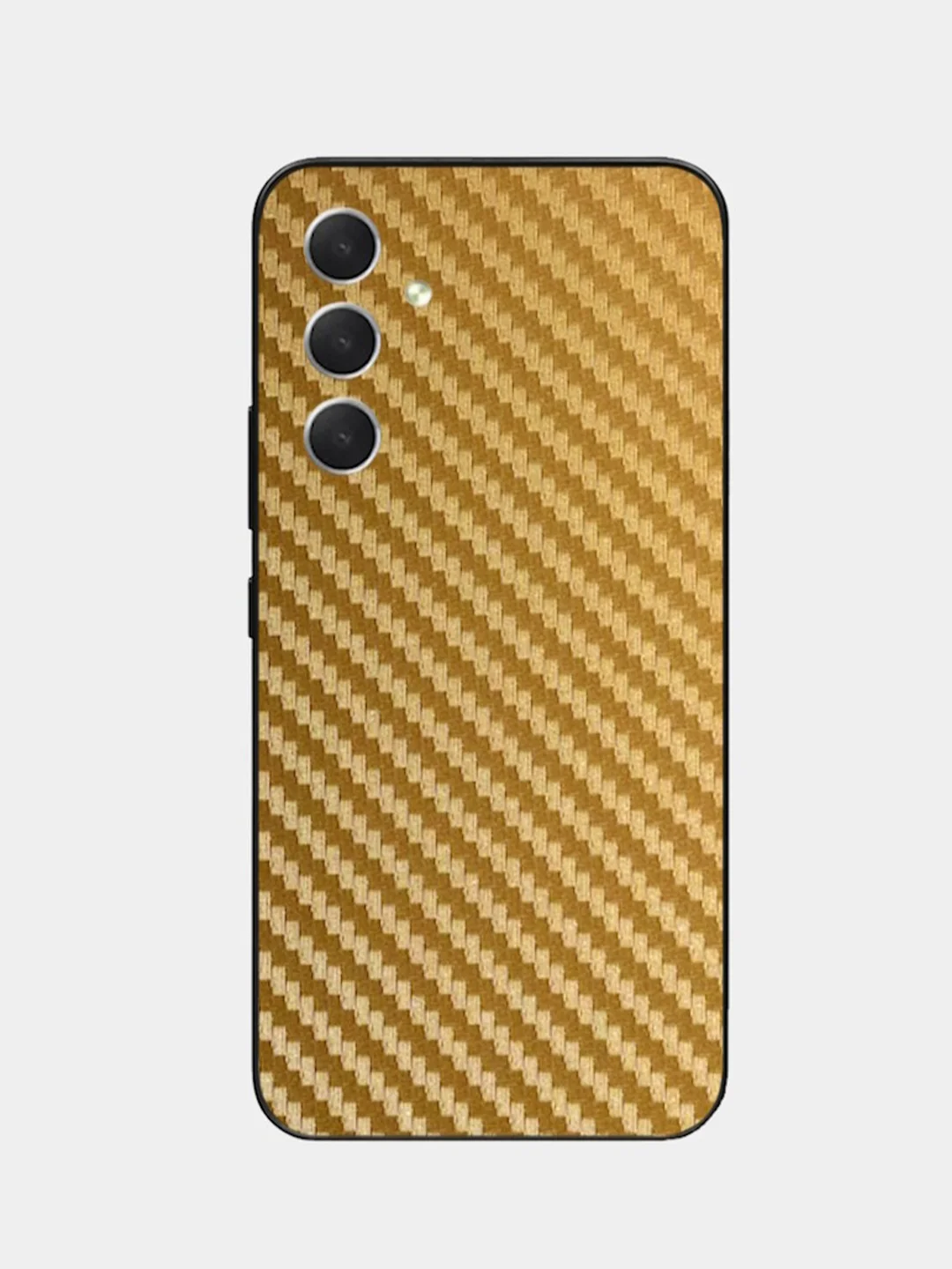 Золотой защитная пленка для Samsung Galaxy A54 под карбон на заднюю часть, назад Самсунг А54 кожа