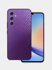 Пурпурный защитная пленка для Samsung Galaxy A24 под карбон на заднюю часть, назад Самсунг А24 кожа