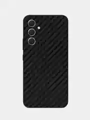 Черный защитная пленка для Samsung Galaxy A54 под карбон на заднюю часть, назад Самсунг А54 кожа