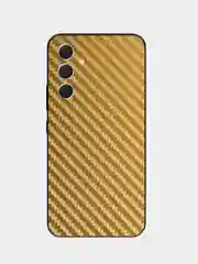 Золотой защитная пленка для Samsung Galaxy A24 под карбон на заднюю часть, назад Самсунг А24 кожа