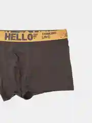 Тёмно-серый трусы мужские из хлопка HELLO