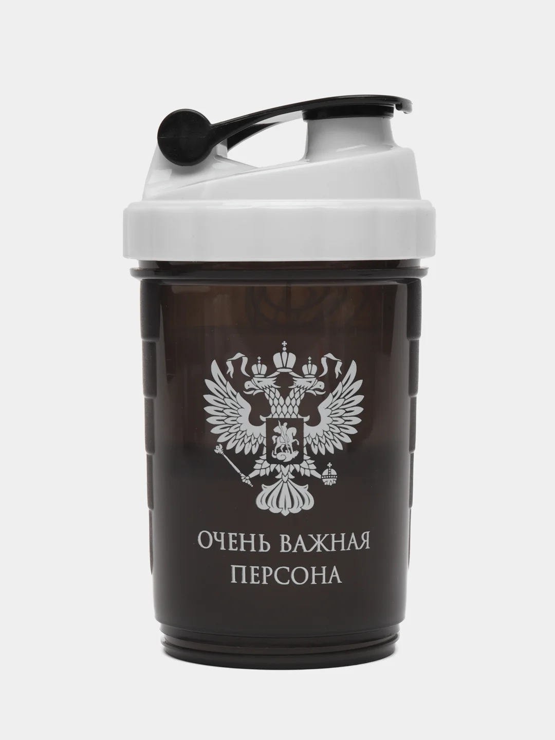 Угольный бутылка - шейкер спортивный со спиралью CrossFit Plus 500 мл