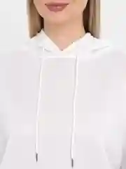 Белый худи унисекс, оверсайз