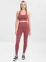 Коралловый женский спортивный бесшовный костюм