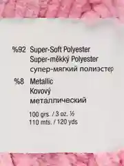 Пряжа плюшевая Wolans Bunny Shine Mix №4