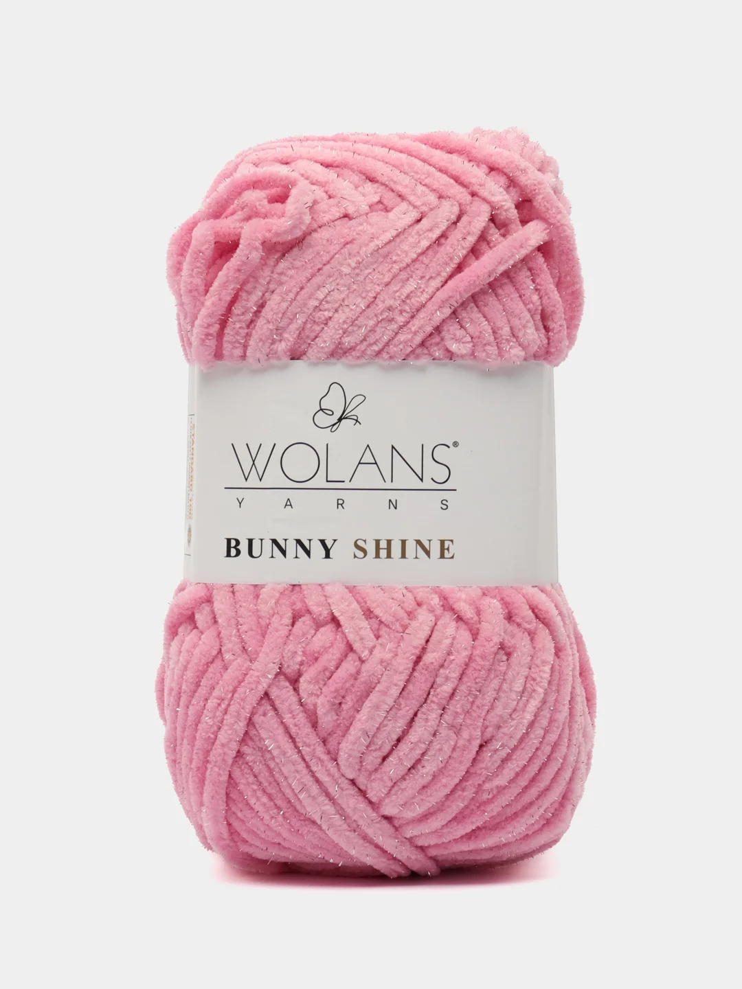 Пряжа плюшевая Wolans Bunny Shine Mix №4