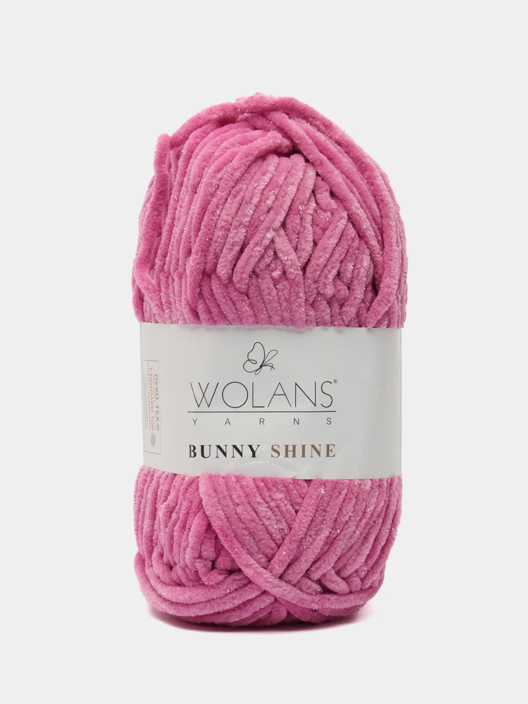 Пряжа плюшевая Wolans Bunny Shine Mix №9