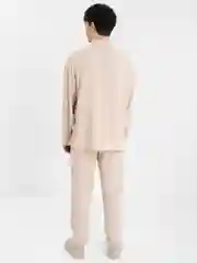 Бежевый мужской муслимовый костюм