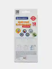 Карандаши цветные пластиковые BRAUBERG Premium, 12 цветов