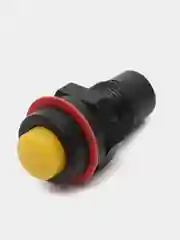 Кнопка DS-211 2A/250VAC с фиксацией желтая
