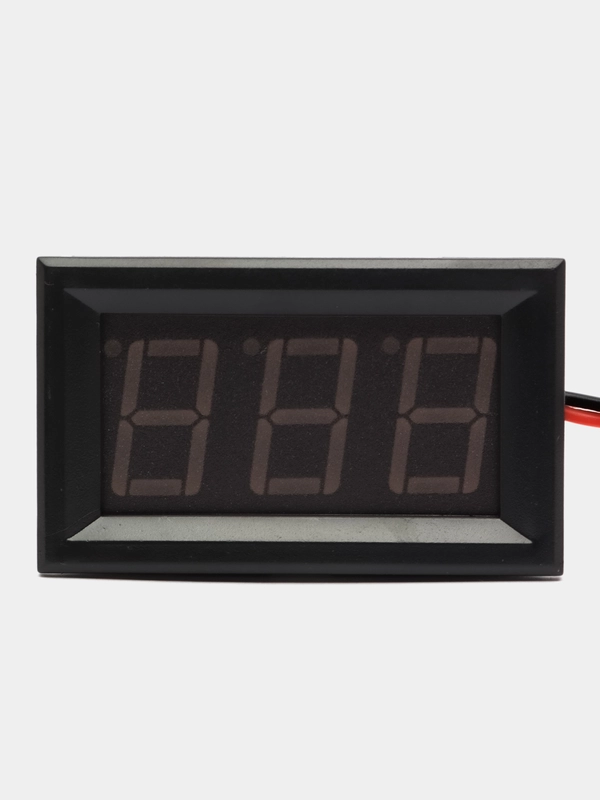 Вольтметр цифровой 0.56 5-120V синий 2 провода