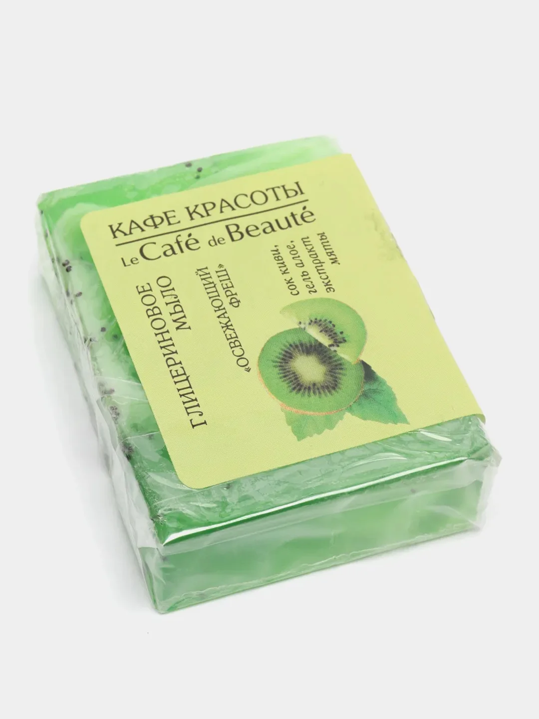 Глицериновое мыло Зеленый микс Кафе красоты 100 г