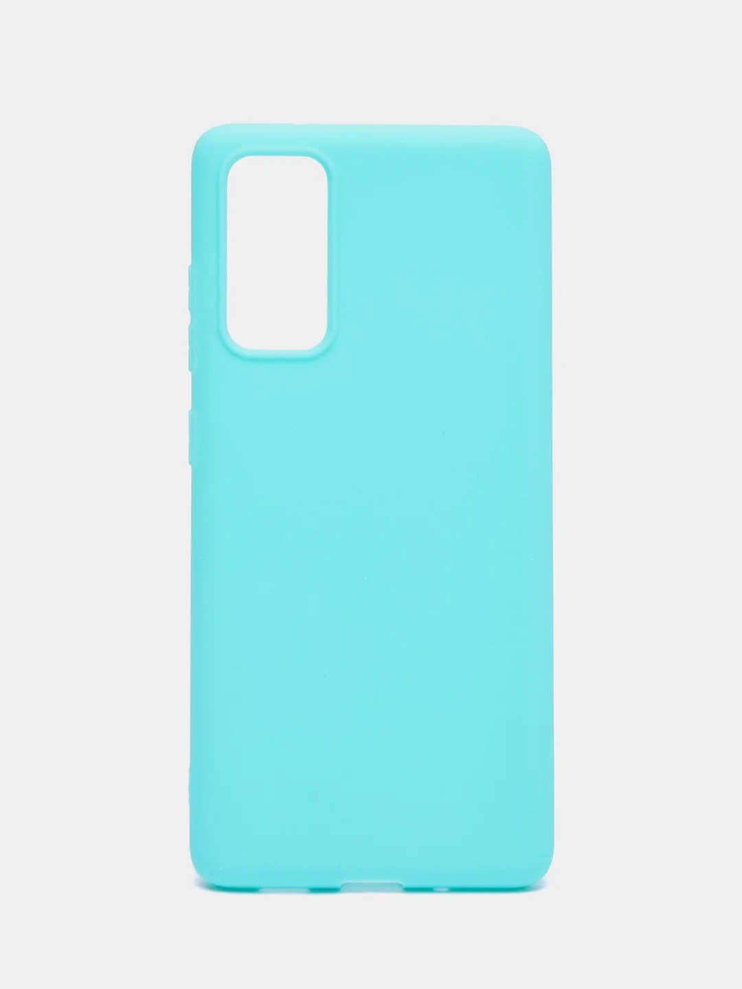 Бирюзовый чехол на Samsung Galaxy S20 FE / Самсунг Галакси С20 ФЕ, Fan Edition, силиконовый, цветной