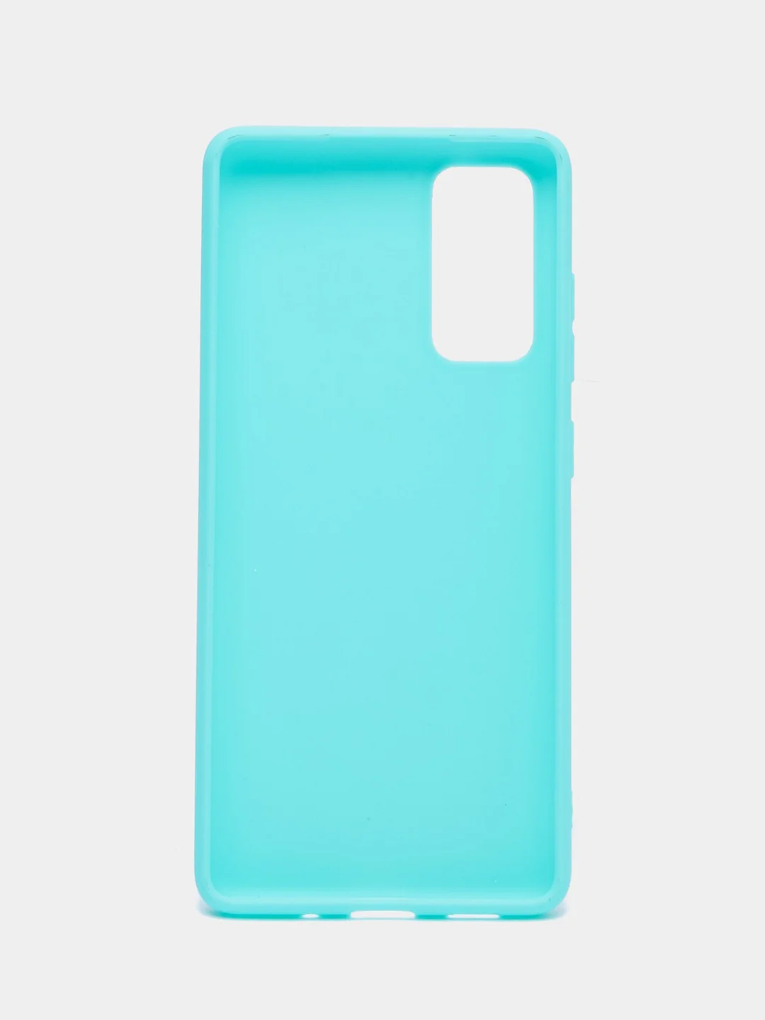 Бирюзовый чехол на Samsung Galaxy S20 FE / Самсунг Галакси С20 ФЕ, Fan Edition, силиконовый, цветной