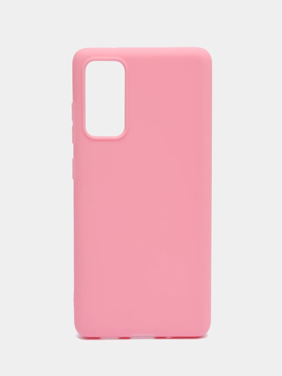 Розовый чехол на Samsung Galaxy S20 FE / Самсунг Галакси С20 ФЕ, Fan Edition, силиконовый, цветной