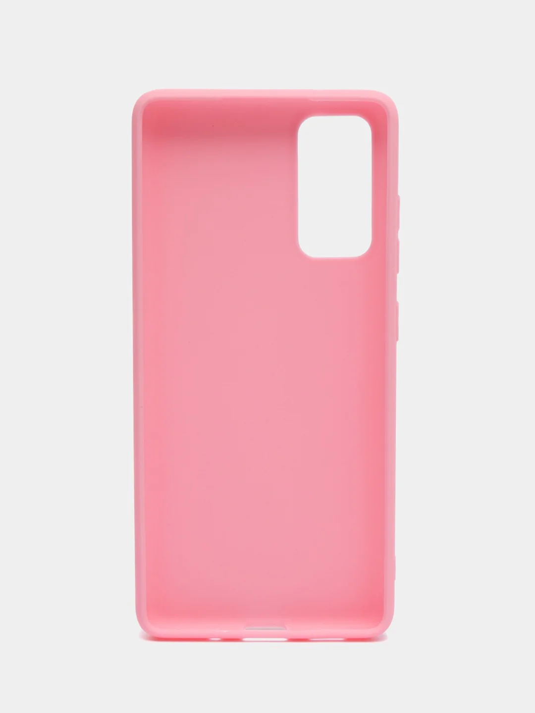 Розовый чехол на Samsung Galaxy S20 FE / Самсунг Галакси С20 ФЕ, Fan Edition, силиконовый, цветной