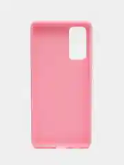 Розовый чехол на Samsung Galaxy S20 FE / Самсунг Галакси С20 ФЕ, Fan Edition, силиконовый, цветной