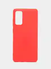 Красный чехол на Samsung Galaxy S20 FE / Самсунг Галакси С20 ФЕ, Fan Edition, силиконовый, цветной