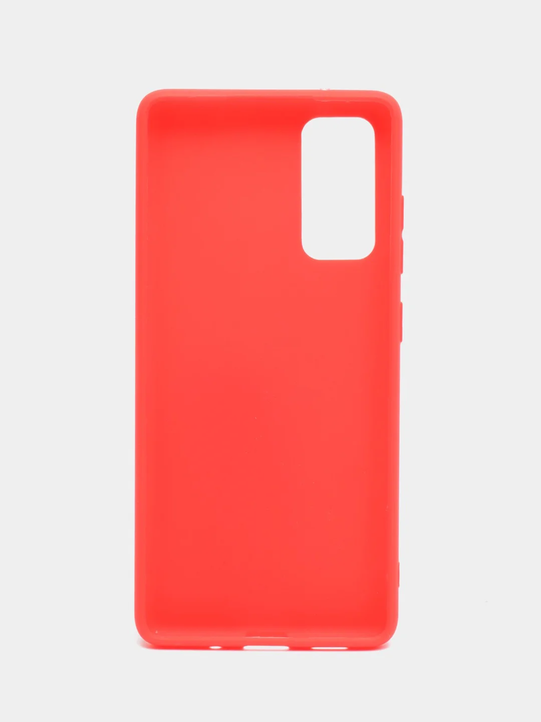Красный чехол на Samsung Galaxy S20 FE / Самсунг Галакси С20 ФЕ, Fan Edition, силиконовый, цветной