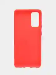 Красный чехол на Samsung Galaxy S20 FE / Самсунг Галакси С20 ФЕ, Fan Edition, силиконовый, цветной