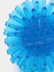 Синий мяч массажный с шипами для МФР, шар для массажа