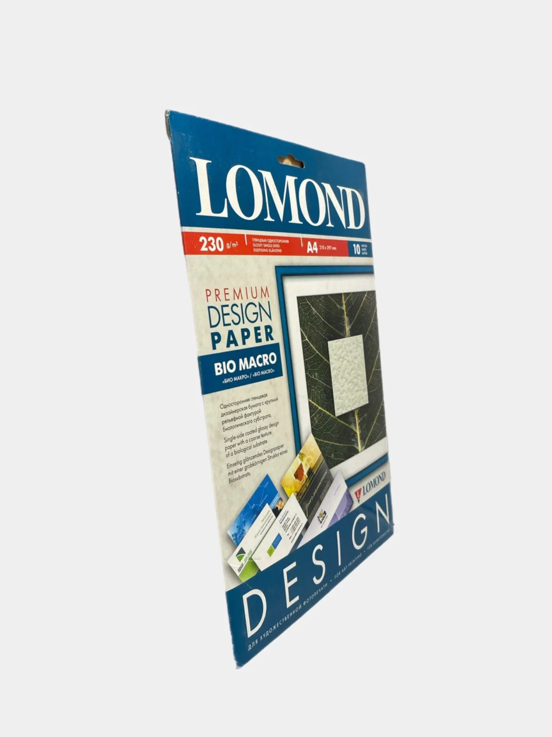 Белый бумага Lomond А4 льняной холст, мозайка, ящерица, био макро