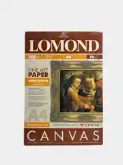 Коричневый бумага Lomond А4 льняной холст, мозайка, ящерица, био макро