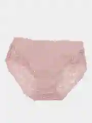 Розовый хлопковые кружевные женские трусы