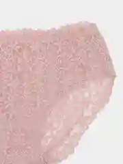 Розовый хлопковые кружевные женские трусы