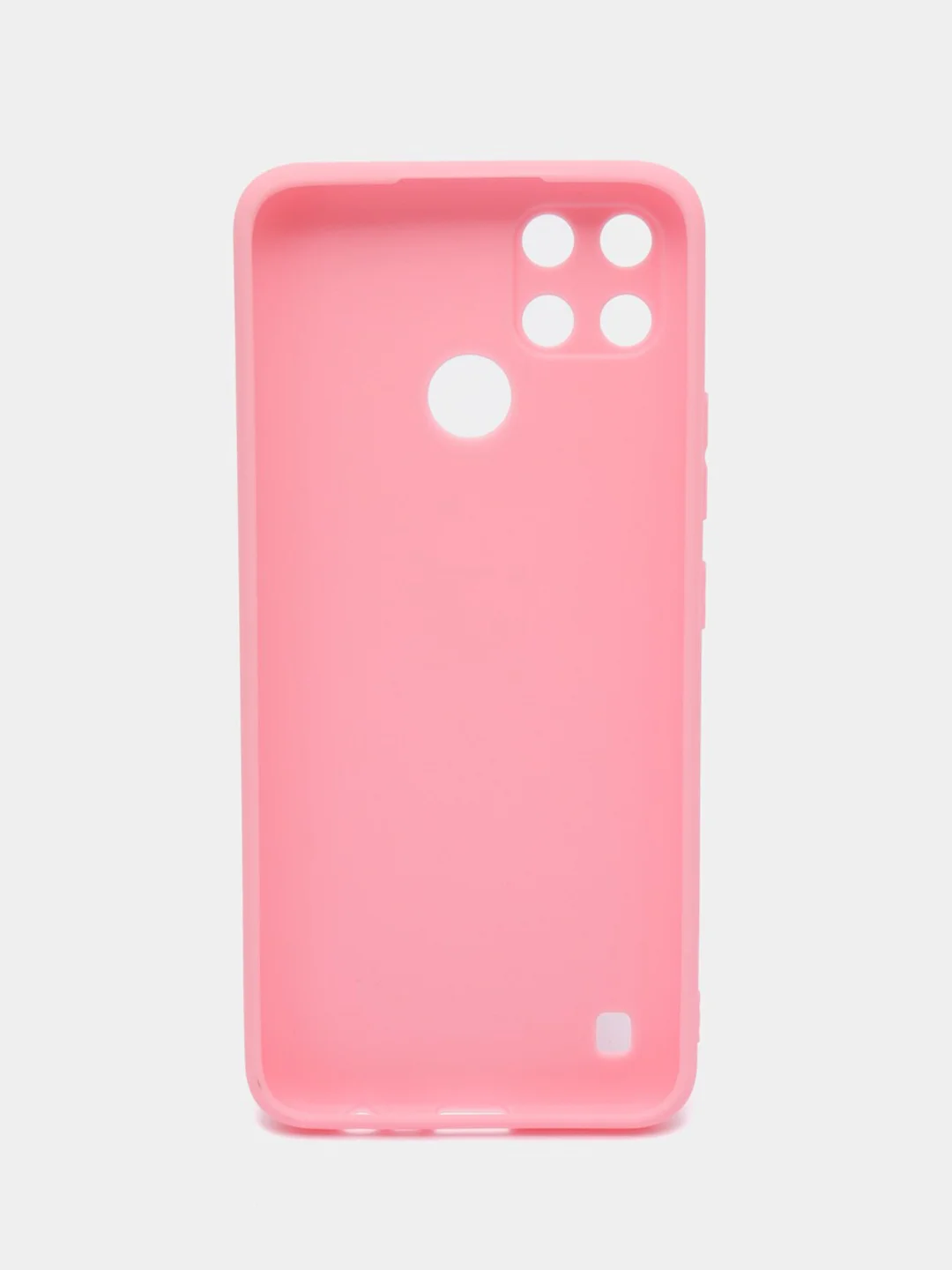 Розовый чехол для Realme C21Y, C25Y силиконовый