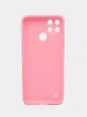 Розовый чехол для Realme C21Y, C25Y силиконовый