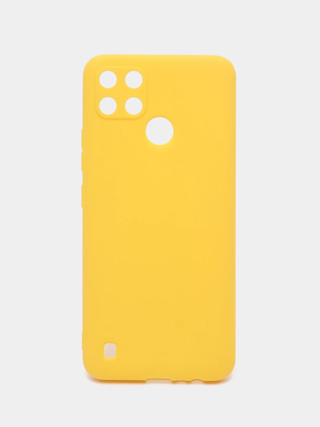 Желтый чехол для Realme C21Y, C25Y силиконовый