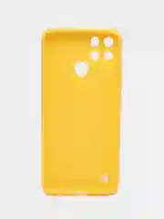 Желтый чехол для Realme C21Y, C25Y силиконовый