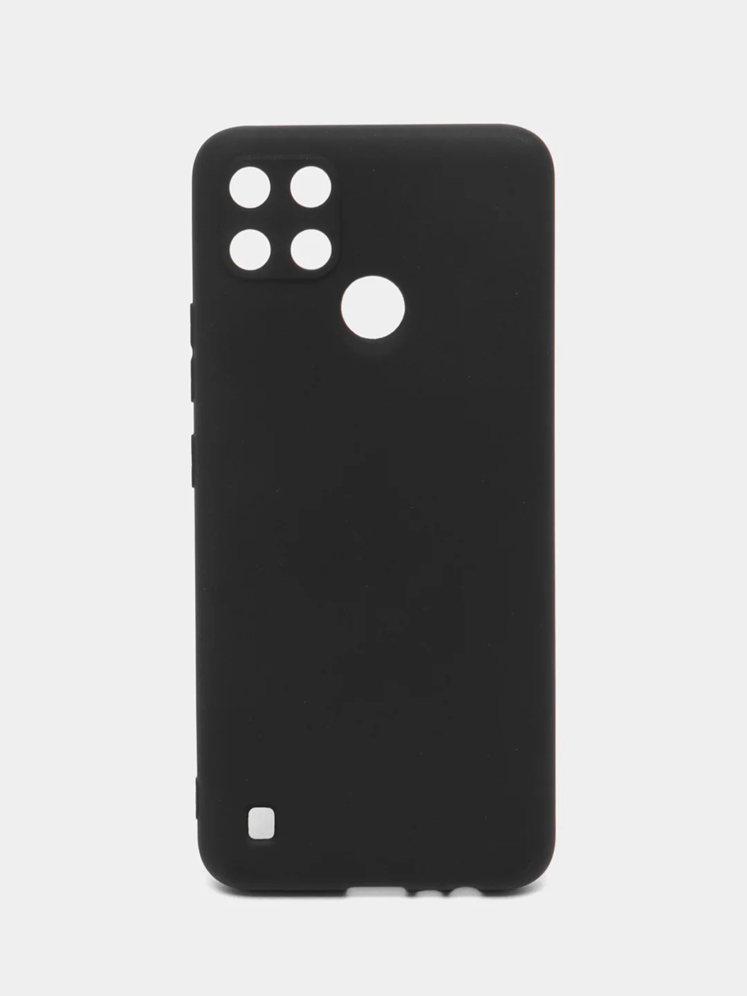 Черный чехол для Realme C21Y, C25Y силиконовый