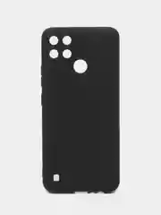 Черный чехол для Realme C21Y, C25Y силиконовый