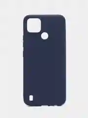 Темно-синий чехол силиконовый на Realme C21Y, матовый